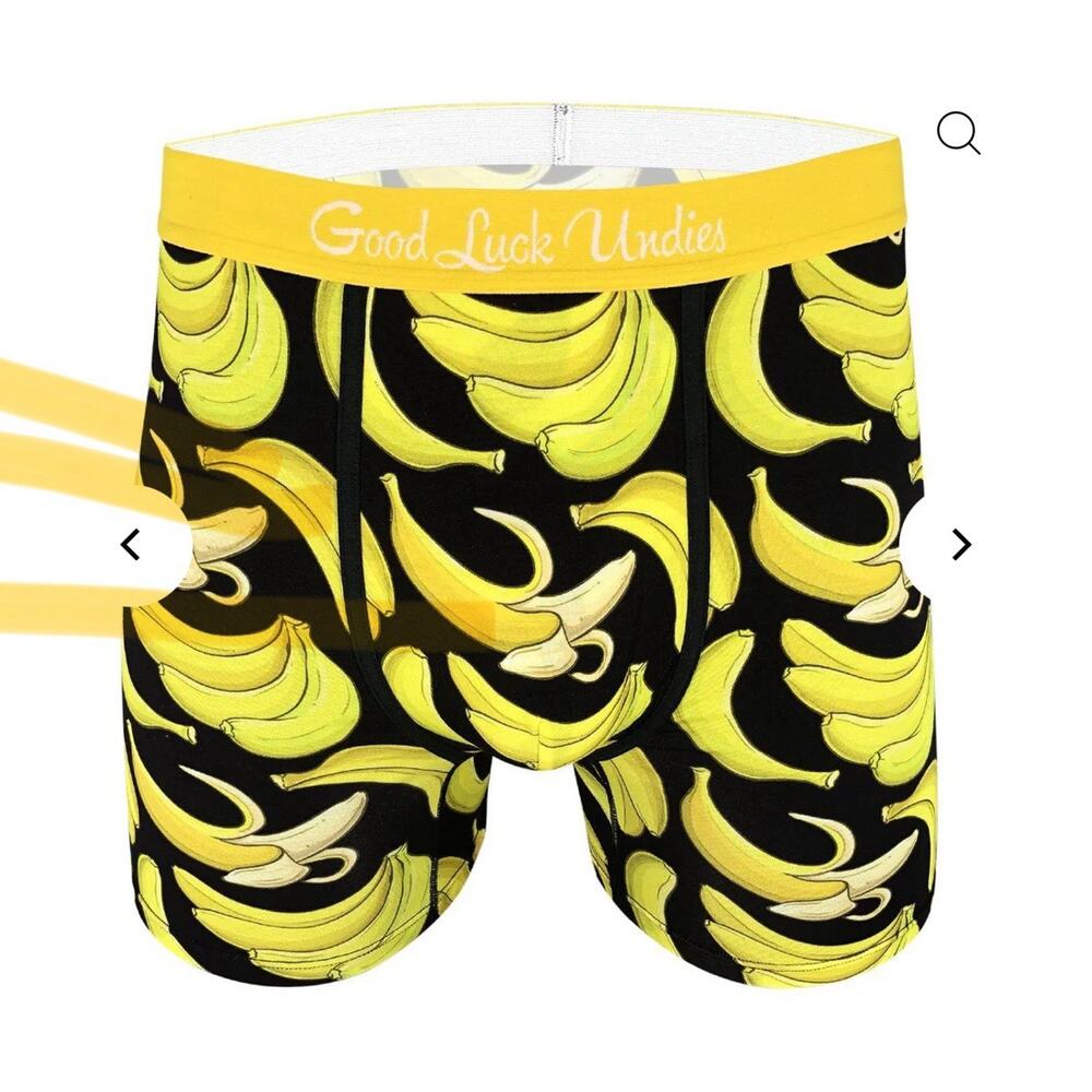 Good Luck Undies Men Xl, L Bananas
